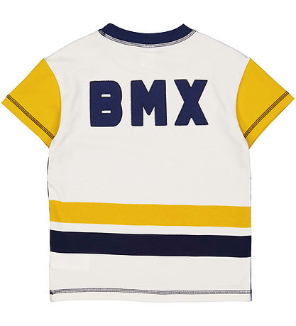 Freds World T-shirt - BMX - Academy/Hvid/Gul Freds World T-shirt - BMX - Academy/Hvid/Gul
