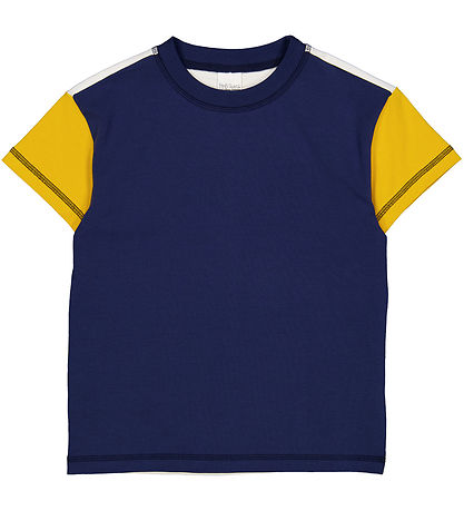 Freds World T-shirt - BMX - Academy/Hvid/Gul Freds World T-shirt - BMX - Academy/Hvid/Gul