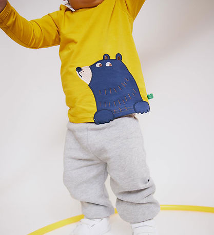 Freds World Bluse - Bear Applique - Mango Freds World Bluse - Bear Applique - Mango