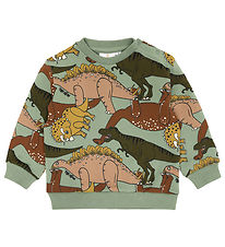 The New Siblings Sweatshirt - TnsLee - Hedge Green Dino AOP The New Siblings Sweatshirt - TnsLee - Hedge Green Dino AOP
