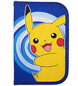 Pokémon Penalhus m. Indhold - Blå/Gul m. Pikachu