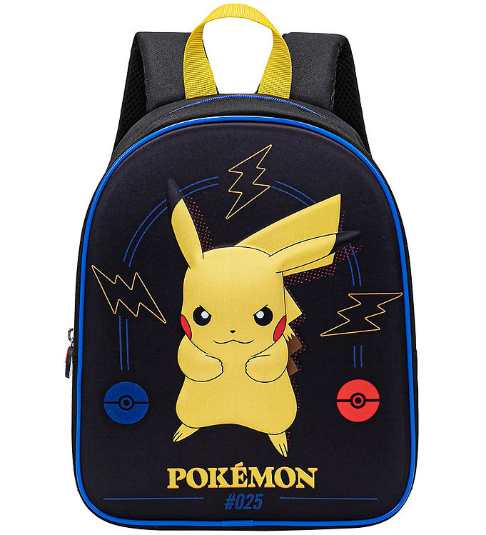 Pokémon Børnehavetaske - Sort m. Pikachu