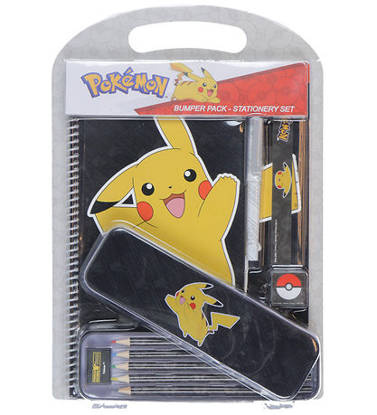 Pokémon Farvesæt - Bumper Pack - Sort/Gul m. Pikachu Pokémon Farvesæt - Bumper Pack - Sort/Gul m. Pikachu