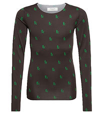 Rosemunde Bluse - Rsmn Monogram Green Print Rosemunde Bluse - Rsmn Monogram Green Print