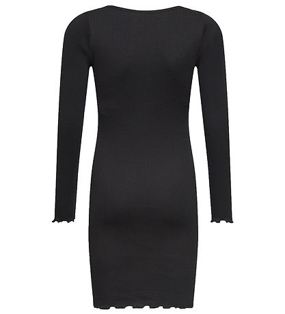 Rosemunde Kjole - Rib - Sort Rosemunde Kjole - Rib - Sort