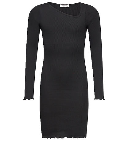 Rosemunde Kjole - Rib - Sort Rosemunde Kjole - Rib - Sort