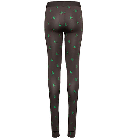 Rosemunde Leggins - Rsmn Monogram Green Print