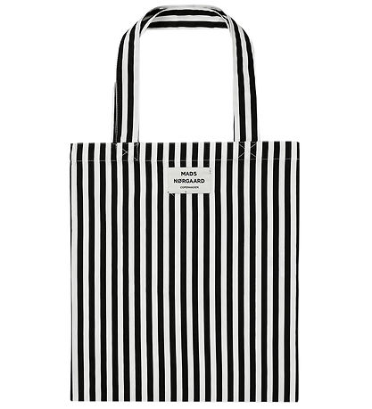 Mads Nørgaard Shopper - Atoma - Sort/White Alyssum