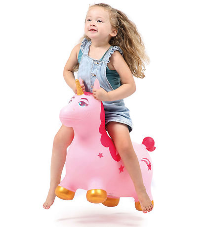 Ludi Hoppedyr - Enhjørning - Pink/Guld Ludi Hoppedyr - Enhjørning - Pink/Guld