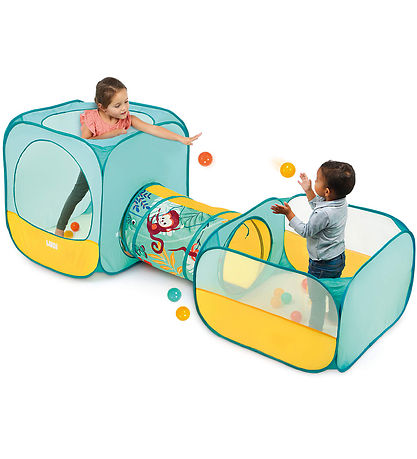 Ludi Pop-Up Legetelt m. Tunnel Og Bolde - Multi Ludi Pop-Up Legetelt m. Tunnel Og Bolde - Multi