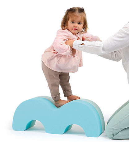 Ludi Motorikklodser - Skum - Blå/Gul Ludi Motorikklodser - Skum - Blå/Gul