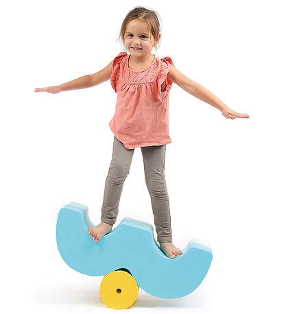 Ludi Motorikklodser - Skum - Blå/Gul Ludi Motorikklodser - Skum - Blå/Gul