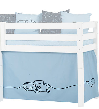 Hoppekids Forhæng Til Halvhøj Seng - 70x160 cm - Biler Hoppekids Forhæng Til Halvhøj Seng - 70x160 cm - Biler
