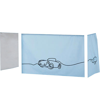 Hoppekids Forhæng Til Halvhøj Seng - 70x160 cm - Biler Hoppekids Forhæng Til Halvhøj Seng - 70x160 cm - Biler