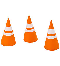 Hoppekids Keglesæt - 3-pak - Orange/Hvid Hoppekids Keglesæt - 3-pak - Orange/Hvid