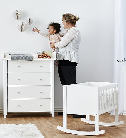 Hoppekids Vugge - 86x47x62 cm - Hvid Hoppekids Vugge - 86x47x62 cm - Hvid