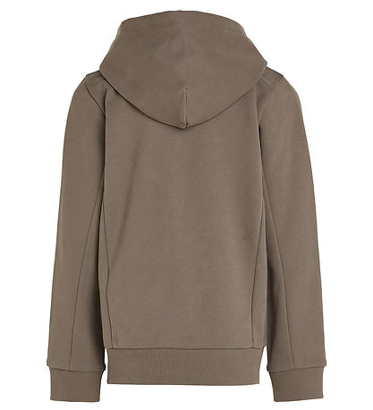 Calvin Klein Cardigan - Badge Zip - Falcon Calvin Klein Cardigan - Badge Zip - Falcon