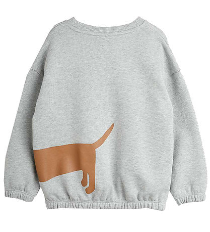 Mini Rodini Sweatshirt - Dog - Grey Melange Mini Rodini Sweatshirt - Dog - Grey Melange