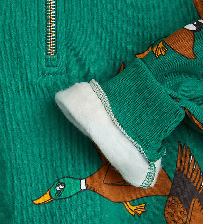 Mini Rodini Sweatshirt - Ducks - Grøn