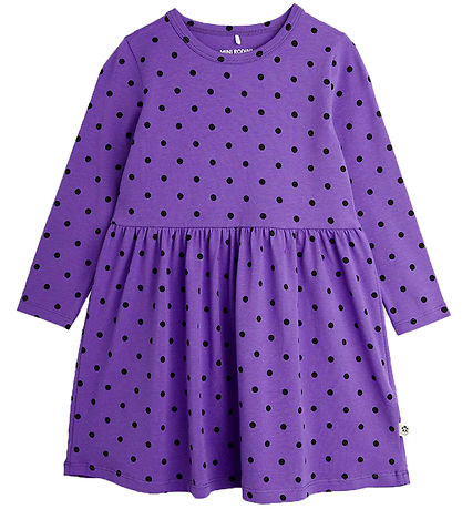 Mini Rodini Kjole - Polka Dot - Lilla Mini Rodini Kjole - Polka Dot - Lilla