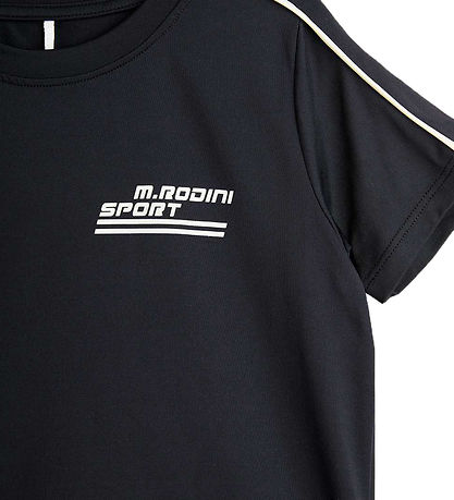 Mini Rodini T-shirt - MR Sport Drapy - Sort