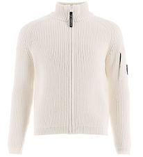 C.P. Company Cardigan - Strik - Gauze White C.P. Company Cardigan - Strik - Gauze White