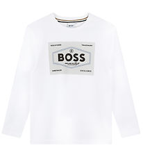 BOSS Bluse - Hvid m. Sort BOSS Bluse - Hvid m. Sort
