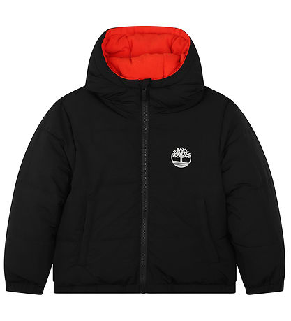 Timberland Dynejakke/Fleecejakke - Vendbar - Sort/Orange Timberland Dynejakke/Fleecejakke - Vendbar - Sort/Orange