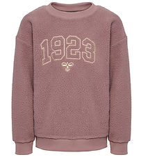 Hummel Fleecetrøje - HmlCosso - Twilight Mauve m. Guld