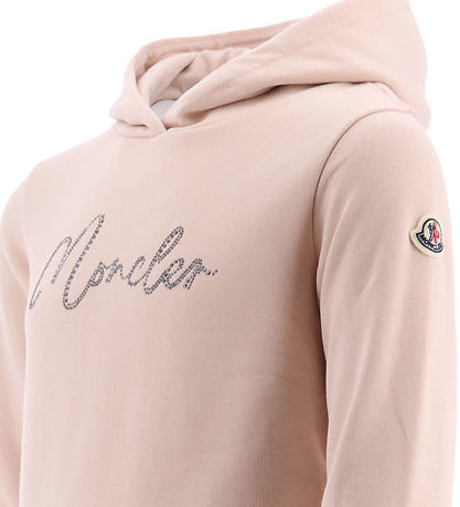 Moncler Hoodie - Pink w. Rivets
