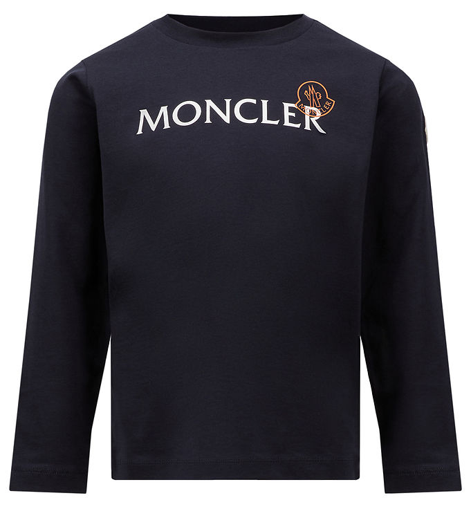 Moncler Tröja - Medium+ Blue m. Vit