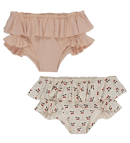 Konges Sløjd Badebukser - 2-pak - Frill - Cherry Motif Konges Sløjd Badebukser - 2-pak - Frill - Cherry Motif