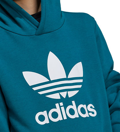 adidas Originals Hættetrøje - Trefoil - Petroleum adidas Originals Hættetrøje - Trefoil - Petroleum