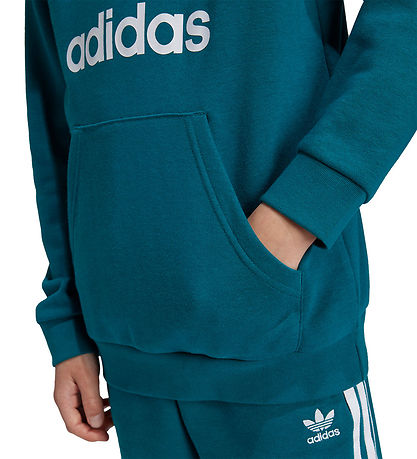 adidas Originals Hættetrøje - Trefoil - Petroleum adidas Originals Hættetrøje - Trefoil - Petroleum