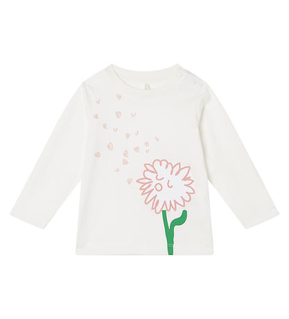 Stella McCartney Kids Bluse - Ivory m. Blomst Stella McCartney Kids Bluse - Ivory m. Blomst