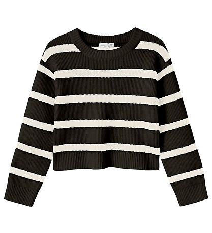 Name It Bluse - NkfNilla - Strick - Schwarz
