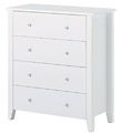 Hoppekids Dresser w. 4 Drawers - Christian - 94.5x84x40 cm - Whi Hoppekids Dresser w. 4 Drawers - Christian - 94.5x84x40 cm - Whi