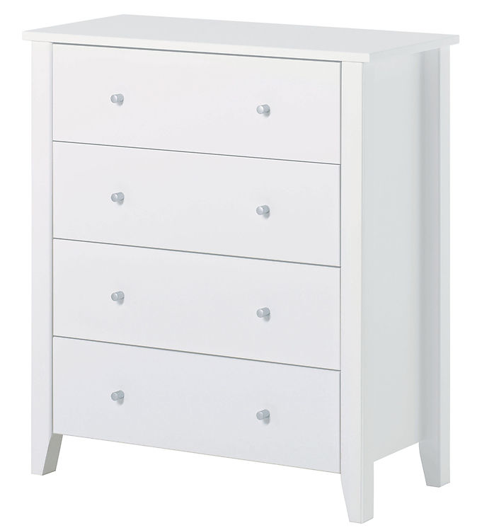 Hoppekids Kommode m. 4 Skuffer - Christian - 94,5x84x40 cm - Hvi
