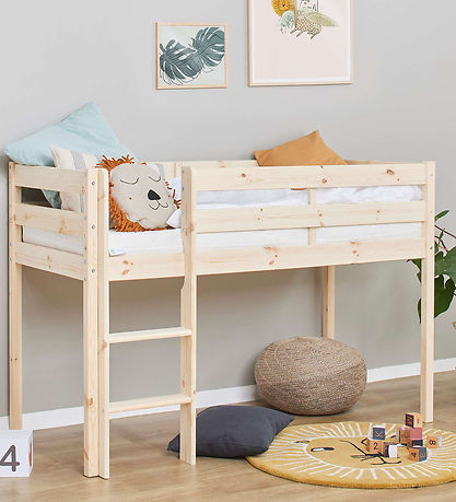 Hoppekids Seng - Halvhøj - ECO Comfort - 166x76x114 cm - Natural