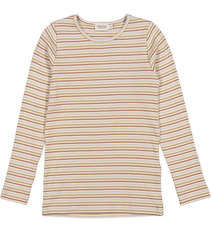 MarMar Bluse - Rib - Tani - Antumn Stripe Mix