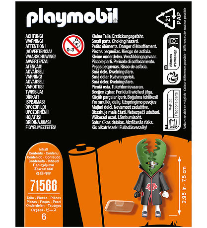 Playmobil Naruto - Zetsu - 71566 - 6 Dele