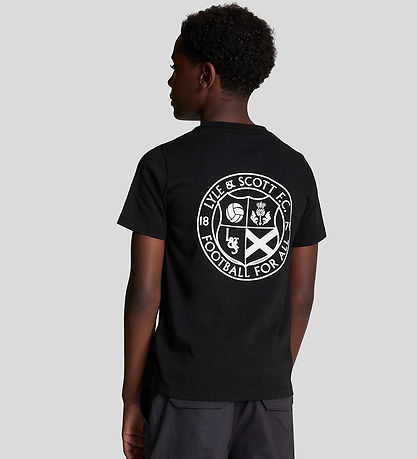 Lyle & Scott T-shirt - Football Logo - Jet Black