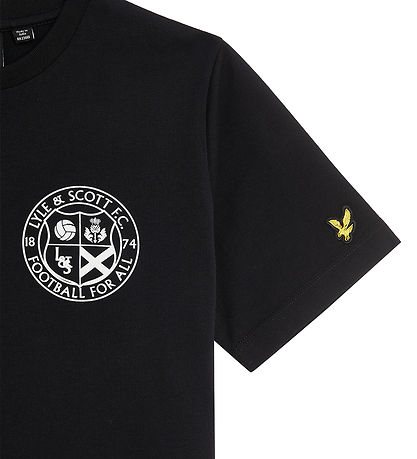 Lyle & Scott T-shirt - Football Logo - Jet Black