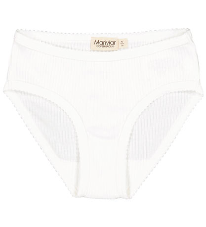 MarMar Nærbuxur - 2 Pakki - Rib - Hógvær White