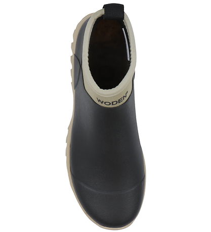 Woden Gummistøvler - Irene Waterproof - Black/Coffee Cream