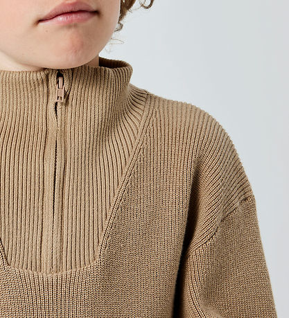 Name It Bluse - Strik - Noos - NkmNesolle - Weathered Teak Name It Bluse - Strik - Noos - NkmNesolle - Weathered Teak