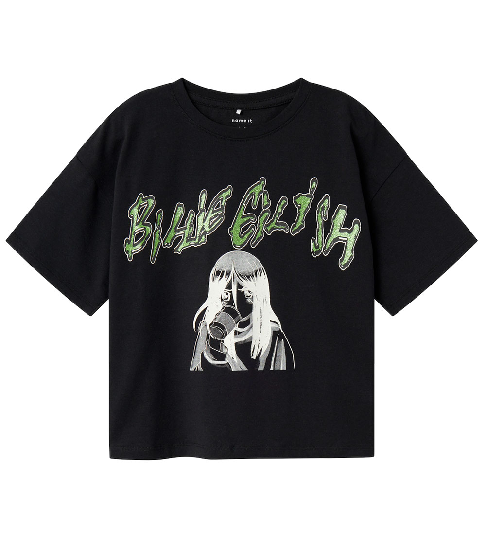 Name It T-Shirt - NkfJaxana Billie Eilish – Schwarz - Name It - 6 Jahre (116) - T-Shirts