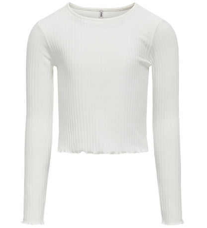 Kids Only Bluse - Rib - KogNella - Noos - Cloud Dancer Kids Only Bluse - Rib - KogNella - Noos - Cloud Dancer