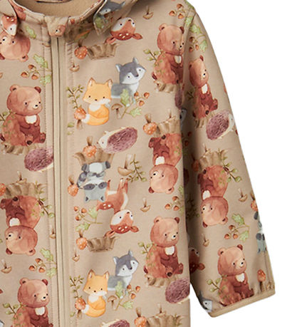 Name It Softshelldragt - NbnAlfa08 - Oxford Tan/Woodland