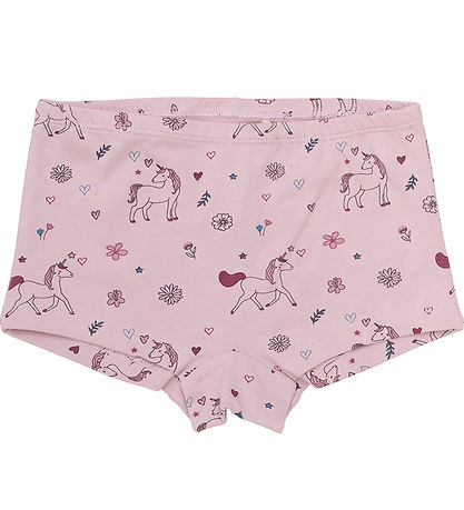 Minymo Hipsters - 3-pak - Dawn Pink m. Enhjørninger